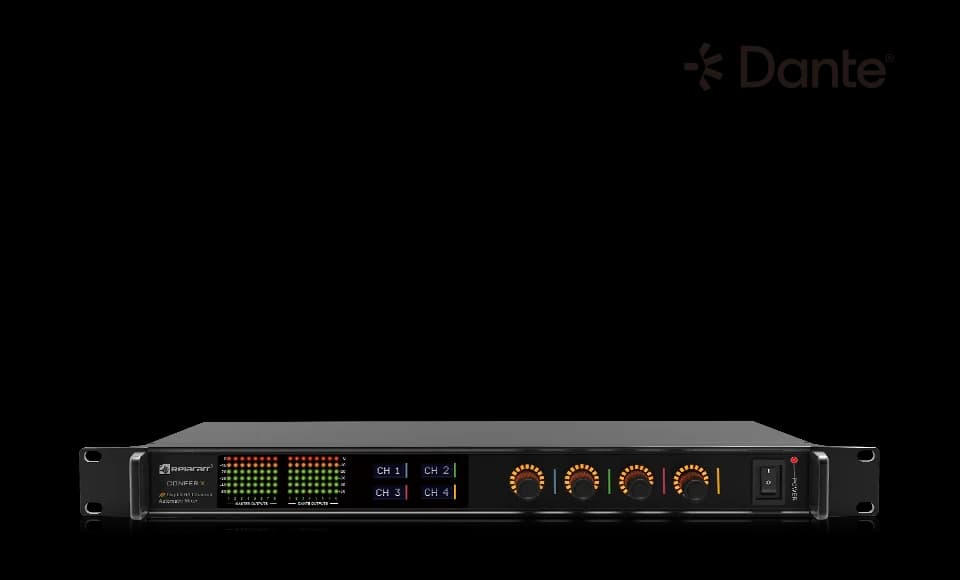 CONFER X Procesador DSP y Mezclador Automático Digital 64×16