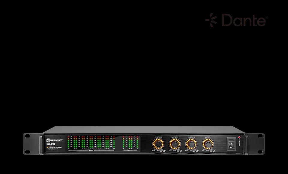 DAM-128D Mezclador Automático Digital 12×8 con Dante