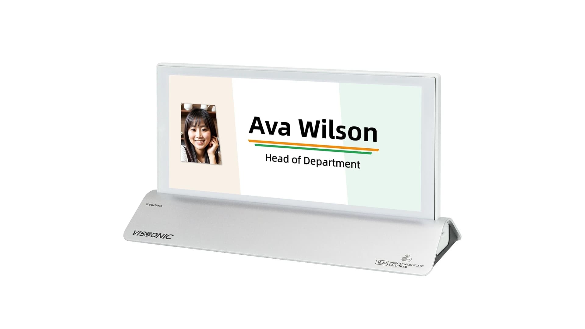 Placa Electrónica Inalámbrica de Nombre 10" VIS-NP10-W